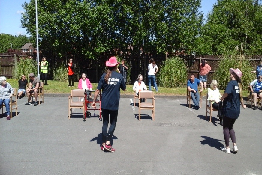 Eliot Gardens residents enjoy a One Vision show Jigsaw Foundation